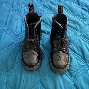 Dr. Martens Black Kids Boots